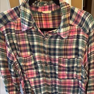 Pilcro Plaid Button-Up Shirt